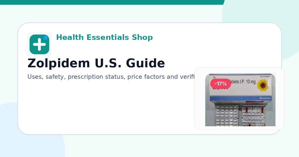 Zolpidem Price Factors – What Affects Prescription Cost?